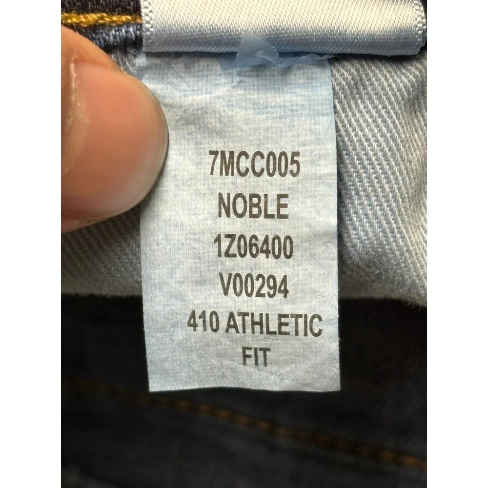 NWT Lucky Brand 410 Athletic Straight Jeans Blue Mens 38 x 30